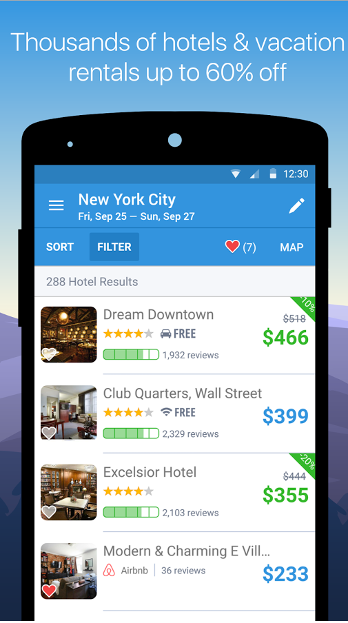 find a hotel with hipmunk